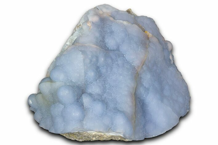 Botryoidal Blue Chalcedony Pseudomorph After Anhydrite - Peru #350752